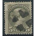 Canada 1876 SG85 5c Olive-Green Good Used ... .