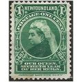 Newfoundland 1897 SG66 1c Green Mounted Mint . ...