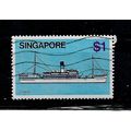 Singapore.SG373 $1 Kedah (coaster).Fine Used.Ju...