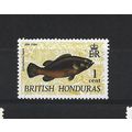 BritishHonduras.SG256 1c Spotted Jewelfish.Moun...