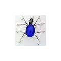 Blue Cat Eye Spider Stainless Wire Wrap Pin Bro...