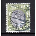 NETHERLANDS 1898 SG 186 20c GREY AND GREEN FINE...