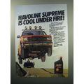 1987 Texaco Havoline Supreme Motor Oil Ad - Cool