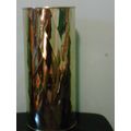 Umbrella stand brass plated swirl design