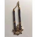 BRACELET - SHIP'S WHEEL (LILAC STRAP)