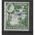 RHODESIA & NYASALAND 1959 VICTORIA FALLS 6d MYR...