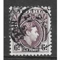 NIGERIA 1938 KG6 SG55a 6d USED 55a SG perf vari...