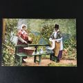 Valentines Valesque Welsh Ladies Postcard Clean...