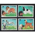 Caribic Dogs 4v 1994 CTO SG#3916-3919