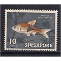 Singapore 1962 - 66 10ct FISH USED SG 69 ( C347 )