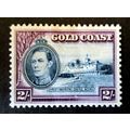 GOLD COAST 1938 SG130 2/- BLUE AND VIOLET PERF....