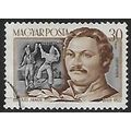 Mi 1341: 30 f. brown/black-grey Composers: Jáno...