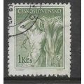 CZECHOSLOVAKIA 1954 OCCUPATIONS 1K GREEN GIRL A...