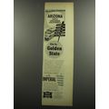 1953 Rock Island Railroad Ad - Easy-to-follow directions to Arizona