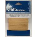 Sueded Cording 3mm x 3 Yards Beige Craft Cord