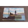 1912 fr Postcard - Fishing boat entering harbou...