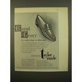1961 Taylor Made Shoes Ad - Burnt Ivory the subtle shade of difference