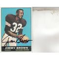 JIMMY BROWN 1961 AUTOGRAPHED CLEVELAND BROWNS H...