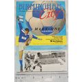 1989 programme Birmingham City v. Walsall, 26/9