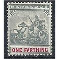 Barbados 1892 SG105 1/2d Slate-Grey & Carmine M...