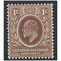 East Africa & Ugandan Prot 1907 SG34 1c Brown M...