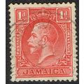 Jamaica 1929 1d Scarlet Die II SG108a FU