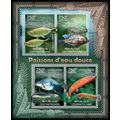 CENTRAL AFRICA 2012 SHEET MNH FRESHWATER FISHES...
