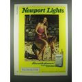 1983 Newport Lights Cigarettes Ad