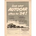 WHITE MOTOR COMPANY 1954 look what Autocar Truc...