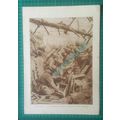 X739) French Grenadiers Bombing Trenches Near M...
