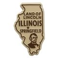 Illinois The Land of Lincoln Fridge Magnet