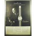 1960 Omega Automatic Constellation Chronometer Watch Ad - Omega for a lifetime