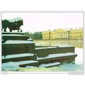 UNIVERSITY EMBANKMENT, LENINGRAD, RUSSIA, 1988,...