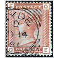 1880 -1881 Queen Victoria - 1d brownish rose (a...