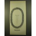 1961 Tiffany & Co. Spiralled Ribbon Necklace Advertisement - Anniversary Present