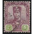JOHORE 1921 w.MSCA 5c Sc#107 USED @N808