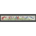 Russia 5899a (5895-5899), 1990 Soccer, Strip of...