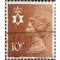 NORTHERN IRELAND, Queen Elizabeth II Machin, brown 1976, 10p, #3