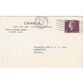 Canada #P95 Postal Card REPLY only USED 1964 Cameo