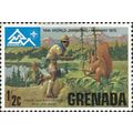 GRENADA, SCOUTS, Wildlife study, green 1975, ½c