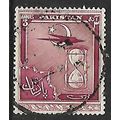 PAKISTAN 1951 ANNIV OF INDEP 3A PURPLE AIRPLANE...