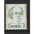 CANADA 1972 SG694 2c DEEP GREEN W LAURIER USED#5