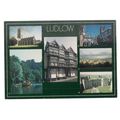 multiview, LUDLOW, SHROPSHIRE. used postcard no...