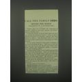 1913 Postum Drink Ad - Speaks for Itself