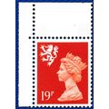 Scotland SG S63 - 19p bright orange-red - 2 ban...
