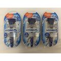 Wilkinson Sword Hydro 5 Mens 3 X Razors + 6 Bla...