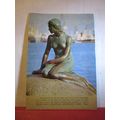THE LITTLE MERMAID, COPENHAGEN ..used postcard....