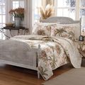 King Cotton Coastal Palm Tree Floral 3 Piece Re...
