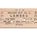 U.T.A. Edmondson Ticket - Belfast Great Victori...