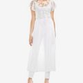 Vince Camuto Sheer White Floral Cover Up Dress ...